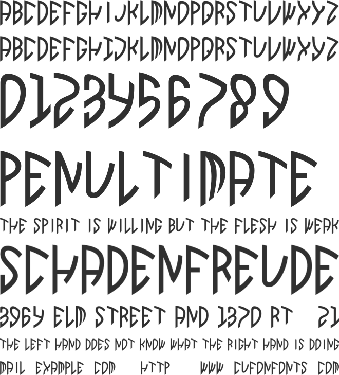 WB Right font preview
