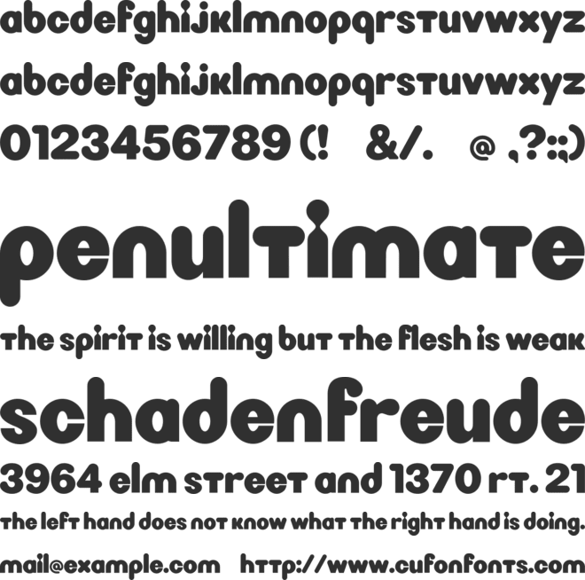 Nickel font preview