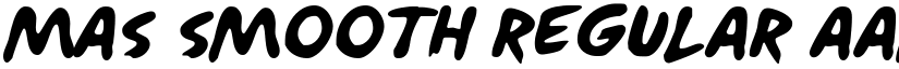 Mas Smooth Regular font