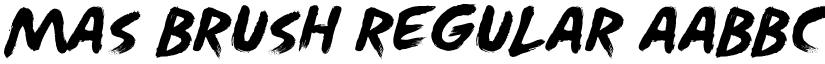 Mas Brush Regular font