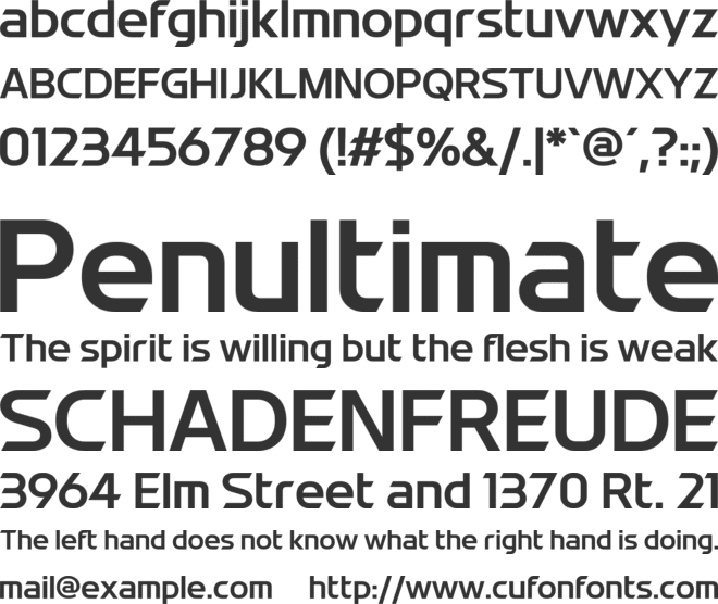 LT Galaxy font preview