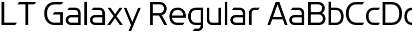 LT Galaxy Regular font