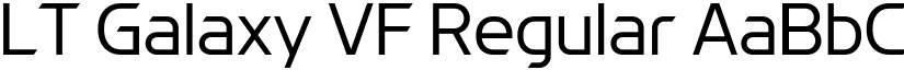 LT Galaxy VF Regular font