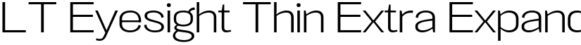 LT Eyesight Thin Extra Expanded font