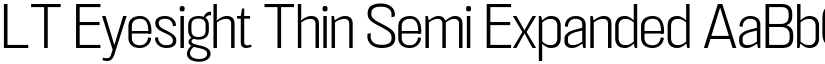 LT Eyesight Thin Semi Expanded font