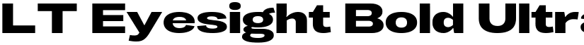 LT Eyesight Bold Ultra Expanded font