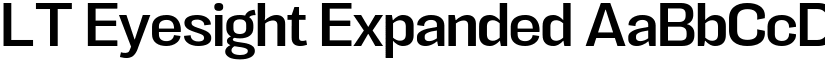 LT Eyesight Expanded font