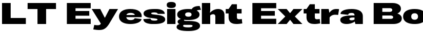 LT Eyesight Extra Bold Ultra Expanded font