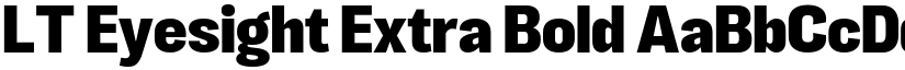 LT Eyesight Extra Bold font