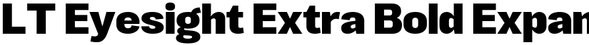 LT Eyesight Extra Bold Expanded font