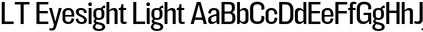 LT Eyesight Light font