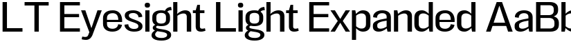 LT Eyesight Light Expanded font