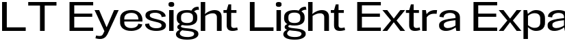 LT Eyesight Light Extra Expanded font