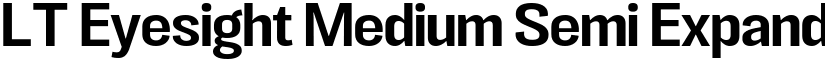 LT Eyesight Medium Semi Expanded font