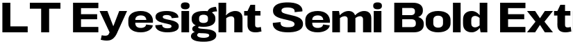 LT Eyesight Semi Bold Extra Expanded font