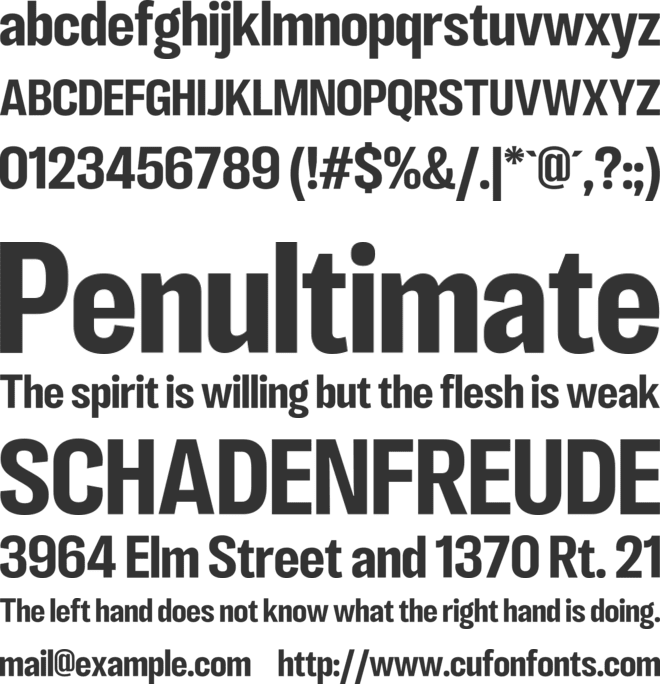 LT Eyesight font preview