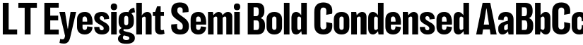 LT Eyesight Semi Bold Condensed font