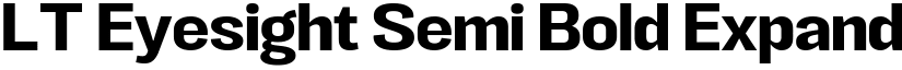 LT Eyesight Semi Bold Expanded font