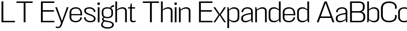 LT Eyesight Thin Expanded font