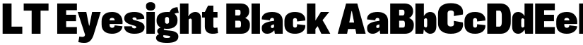 LT Eyesight Black font