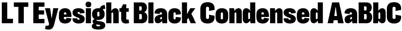 LT Eyesight Black Condensed font