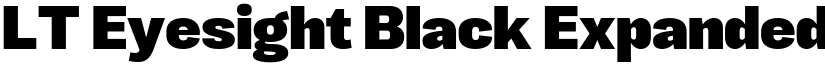 LT Eyesight Black Expanded font