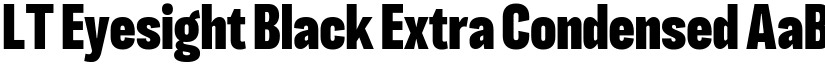 LT Eyesight Black Extra Condensed font