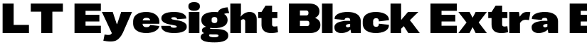 LT Eyesight Black Extra Expanded font