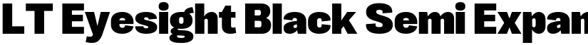 LT Eyesight Black Semi Expanded font