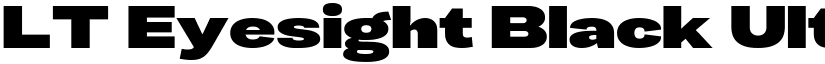 LT Eyesight Black Ultra Expanded font