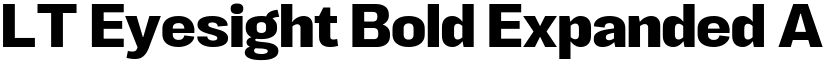 LT Eyesight Bold Expanded font