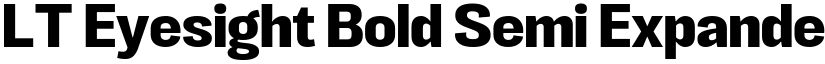 LT Eyesight Bold Semi Expanded font