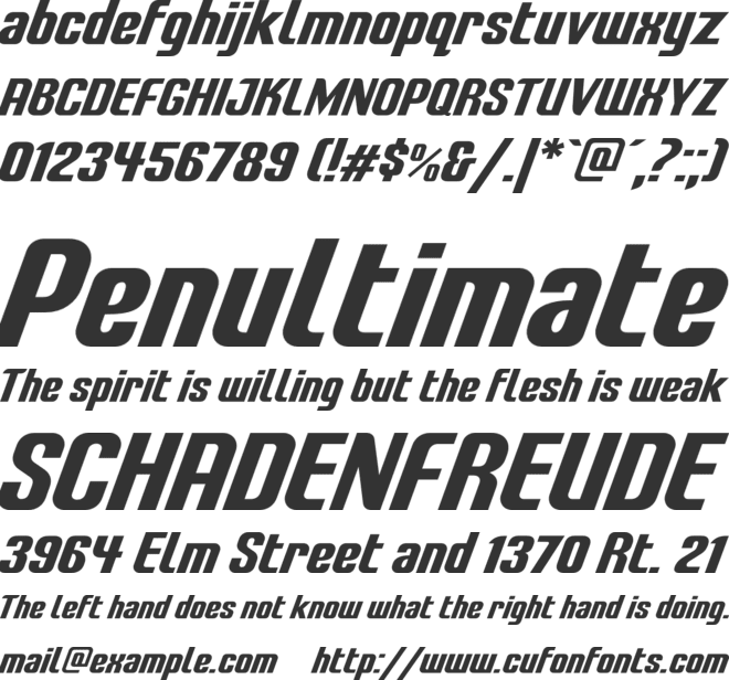 LT Energy font preview