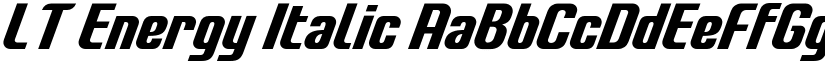 LT Energy Italic font