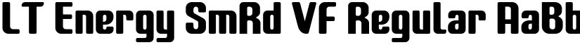 LT Energy SmRd VF Regular font