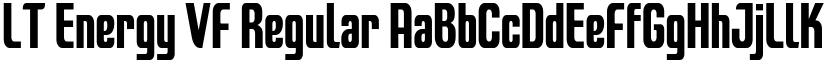 LT Energy VF Regular font