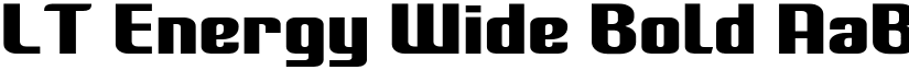 LT Energy Wide Bold font