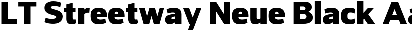 LT Streetway Neue Black font