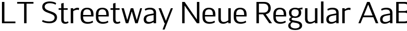 LT Streetway Neue Regular font