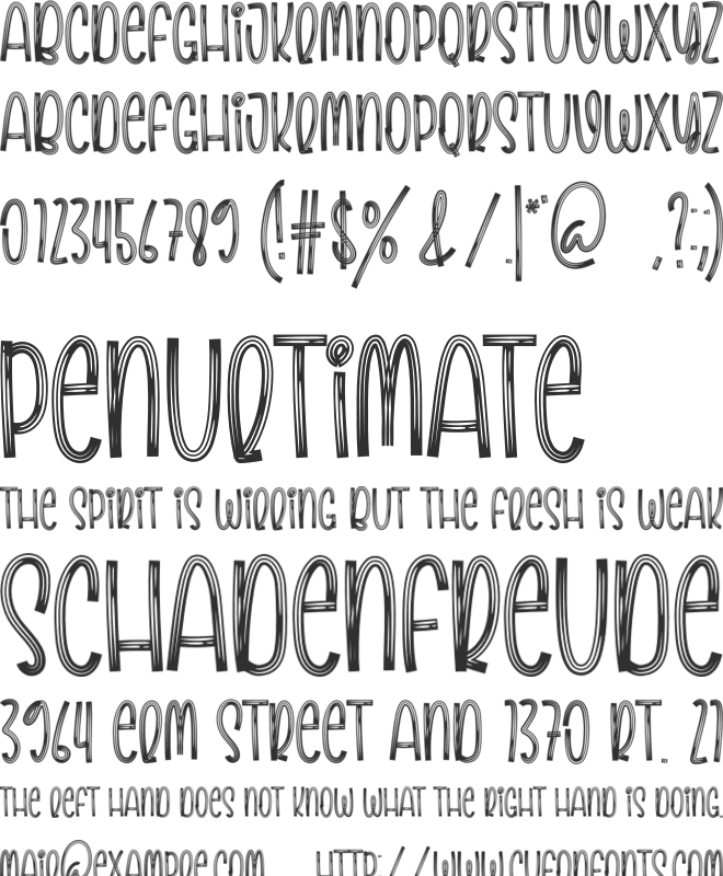 Winter Story font preview
