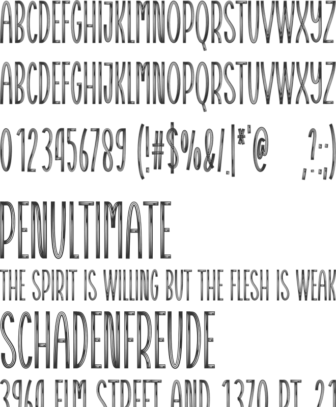 Thanks Santaclause font preview