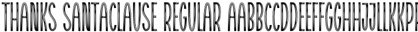 Thanks Santaclause Regular font