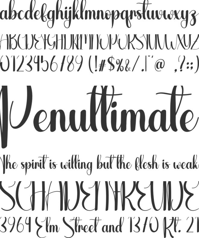 Easter Onion font preview