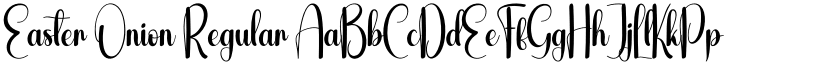 Easter Onion Regular font