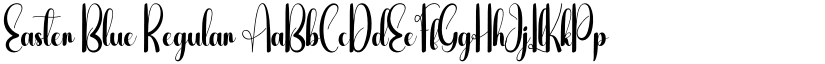 Easter Blue Regular font