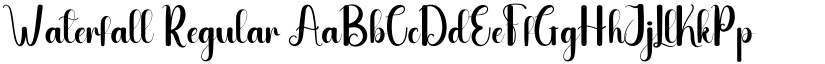 Waterfall Regular font