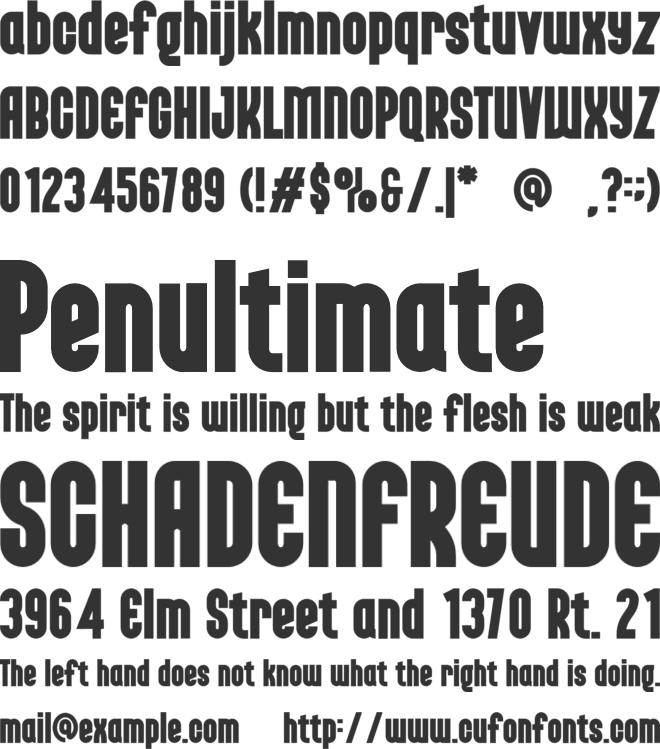 Boldusk font preview