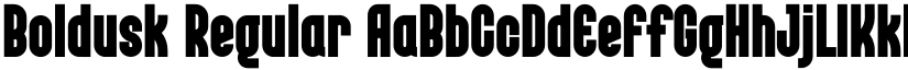 Boldusk font download