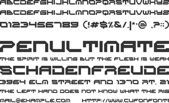 Space Games font preview