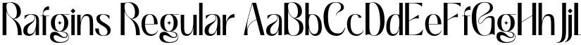 Rafgins Regular font